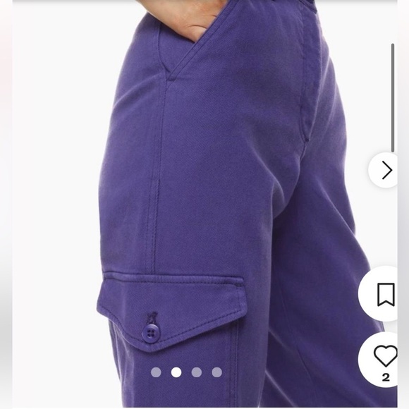 ARITZIA WILFRED FREE PURPLE CARGO UTILITY PANTS SIZE 2 - Picture 5 of 11